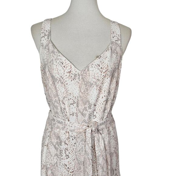 Loft Snake Print Cropped Wide Leg Jumpsuit - Picture 5 of 11